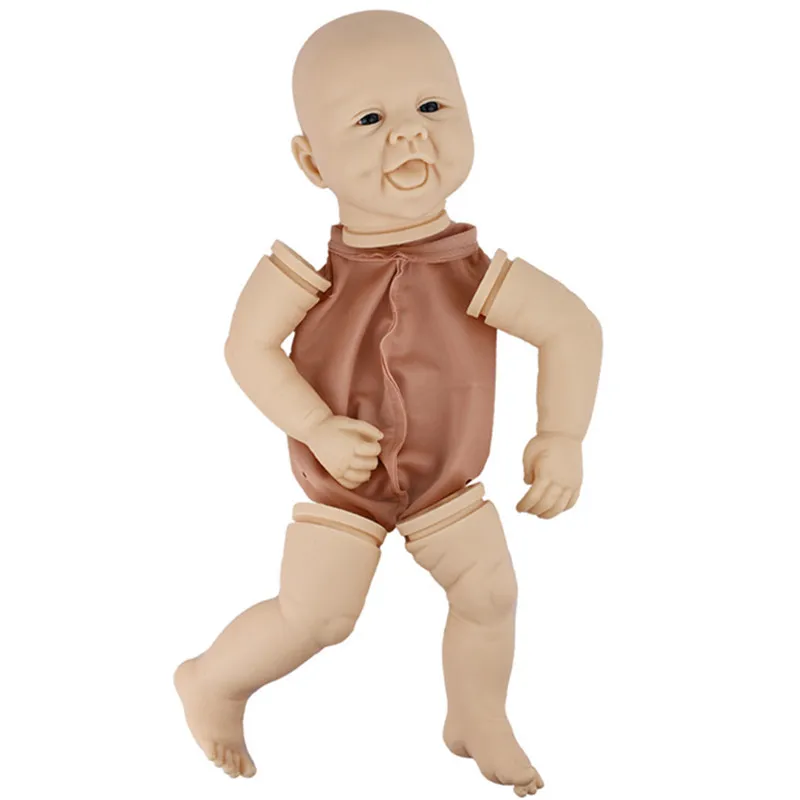 

Реалистичная тканевая кукла-реборн для новорожденных, 22 дюйма, незакрашенные необработанные детали куклы, пустая кукла «сделай сам», набор ...