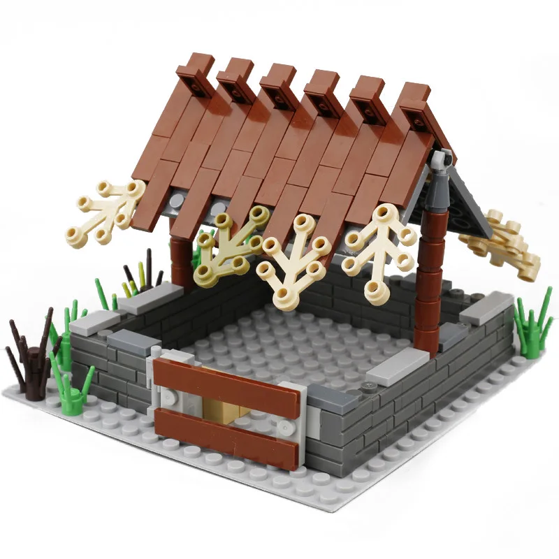 Конструктор милые свинки дом аксессуары MOC игрушки для детей город сделай сам