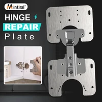 12pcs mintiml%c2%ae hinge repair plate for cabinet furniture drawer window stainless steel plate repair accessory dropshipping
