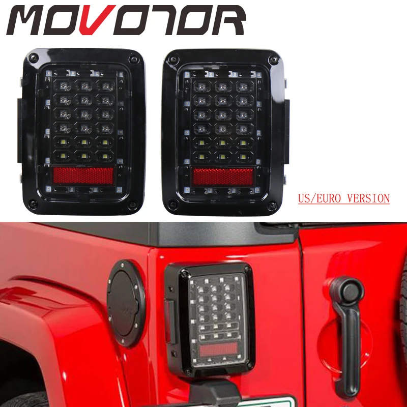 EU Версия светодиодный фонарь с Резервное копирование стоп сигнала для джип Wrangler