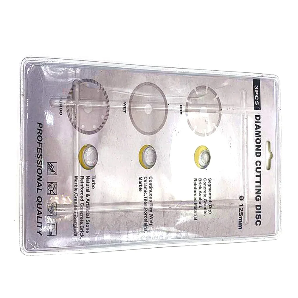 

Diamond Saw Blade 3pcs High Hardness Metal Alloy Ceramic Diamond Saw Blade Multi-Function Use Cutting Disk for Ceramic Machining