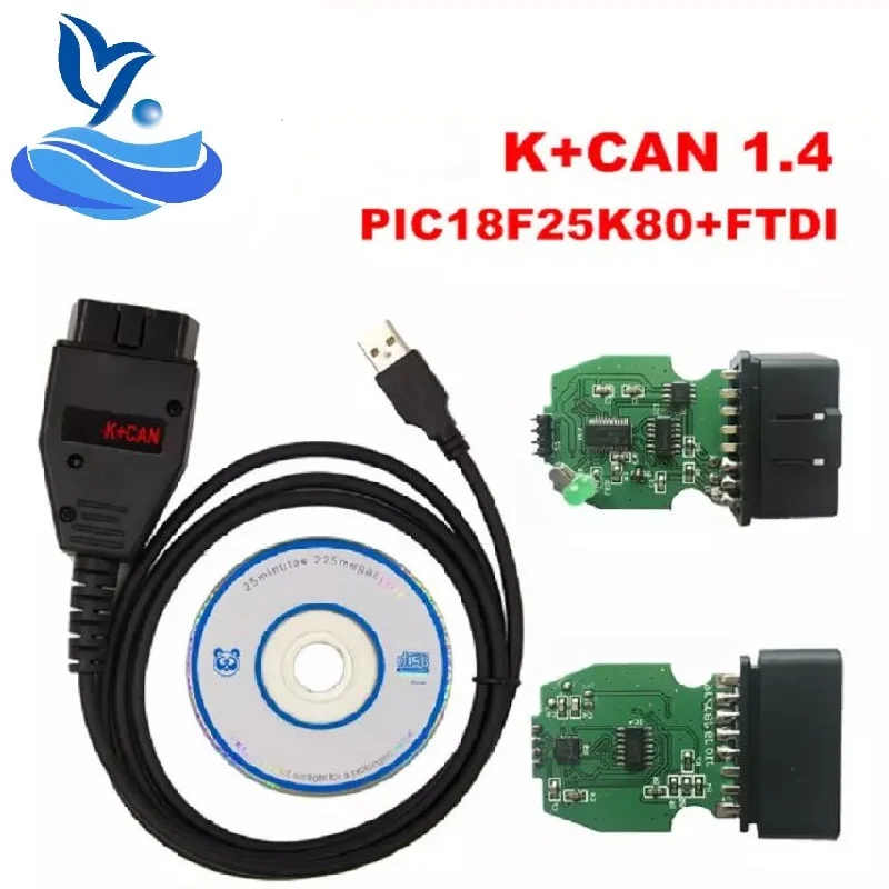 Для VAG K + CAN 1 4 Line Commander PCB PIC18F25K80 FTDI FT232RQ Chip для 4| |