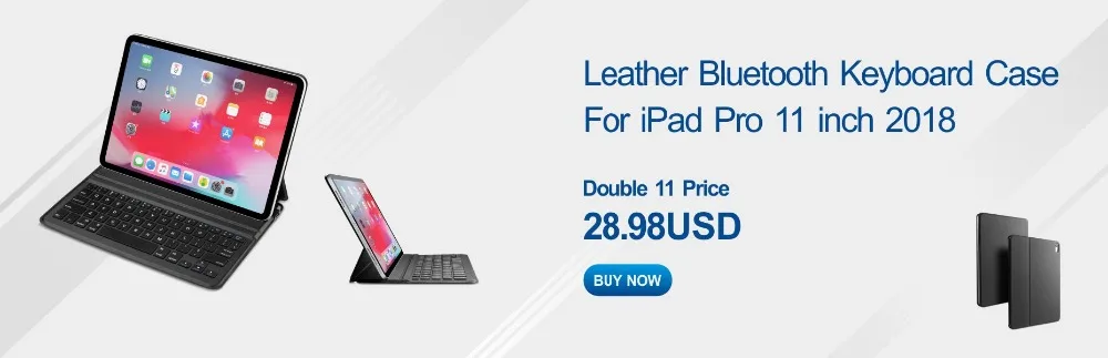 Беспроводной Bluetooth клавиатура кожаный чехол для iPad Pro 11 дюймов планшет клавиатуры чехол s Обложка