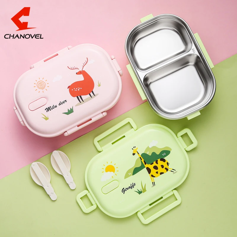 CHANOVEL мультфильм &quotЛанч-бокс&quot для детей 304 из нержавеющей стали детский пищевой
