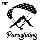 YJZT 14,3 см * 17,3 см парапланеризм экстремальный спорт Декор Наклейка на машину, мотоцикл наклейка черныйсеребристый C31-0097