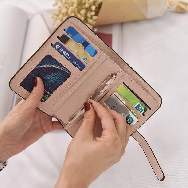 Простой кошелек CASMOR женский клатч кошельки высококачественный кожаный