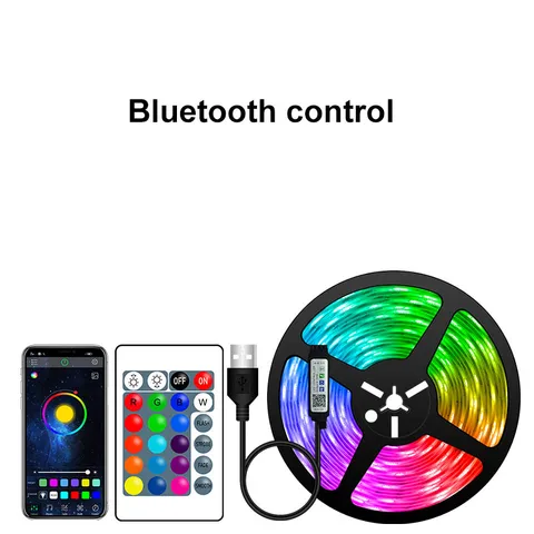 Светодиодная лента RGB 5050, 1-30 м, USB, Bluetooth