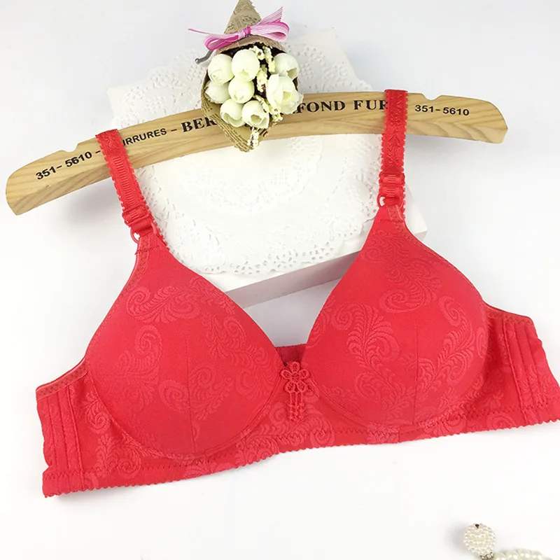 3 Women Soft Lingerie Plus Size Women Full Cup Wireless Bras Sexy Women Push Up Bra Wire Free solid 0448 - Цвет: 3