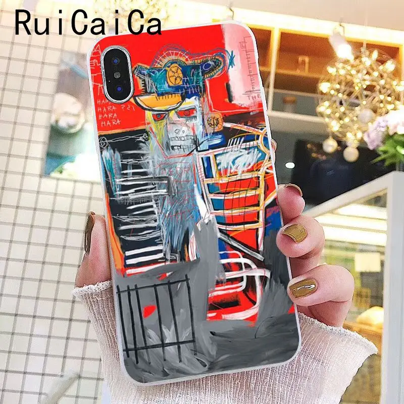 Чехол Ruicaica Jean Michel Basquiat Art Graffiti Smart чехол для телефона iPhone 6S 7 7plus 8 8Plus X Xs MAX 5 5S XR 11 Pro Max