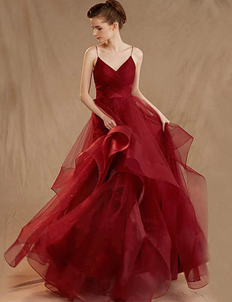 Длинные платья для выпускного вечера элегантное платье до пола без рукавов с V