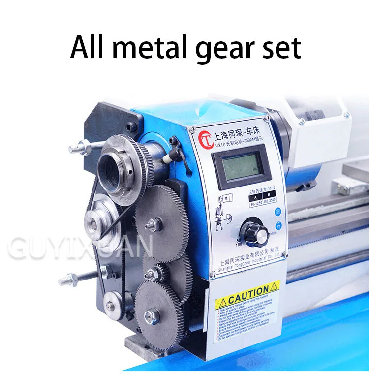 LISM 210 небольшой Настольный Токарный станок бесщеточный мотор токарный станок 750 Вт бытовой DIY переменная скорость мини токарный станок по металлу 110 В 220 В