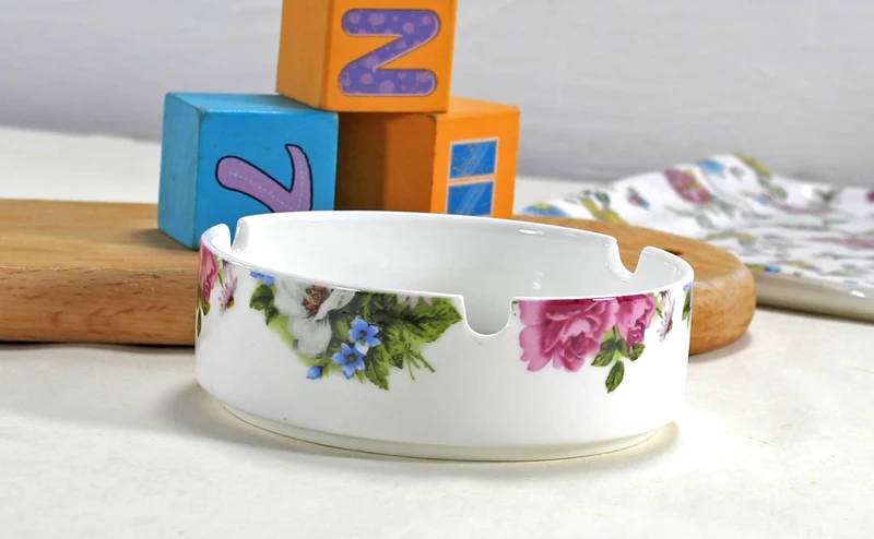 Пепельница из костяного фарфора керамический пепельница для украшения стола