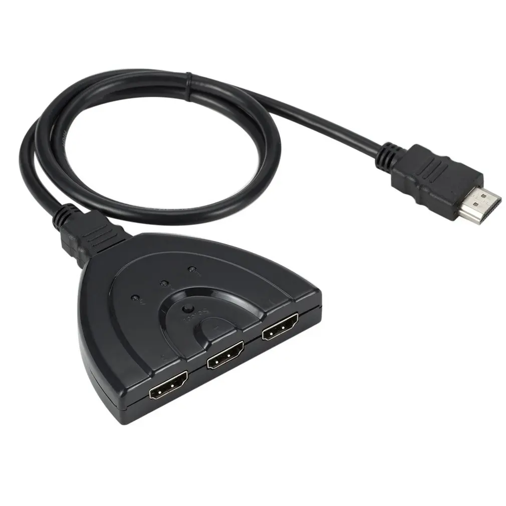 

3 Port HDMI-compatible Switch 3 IN 1 OUT 1080P Hub V1.3B Or V1.4B Switch Switcher Splitter Adapter Cable For HDTV XBOX PS3