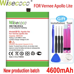 wisecoco new high capacity apollo lite battery for vernee apollo lite mobile phone batteriesgift toolstracking number free global shipping