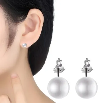 

Fashion Popular Imitation Silver High Imitation Pearl Earrings Anti Allergy Jewelry Women's Korean Small Gift Wholesale 007