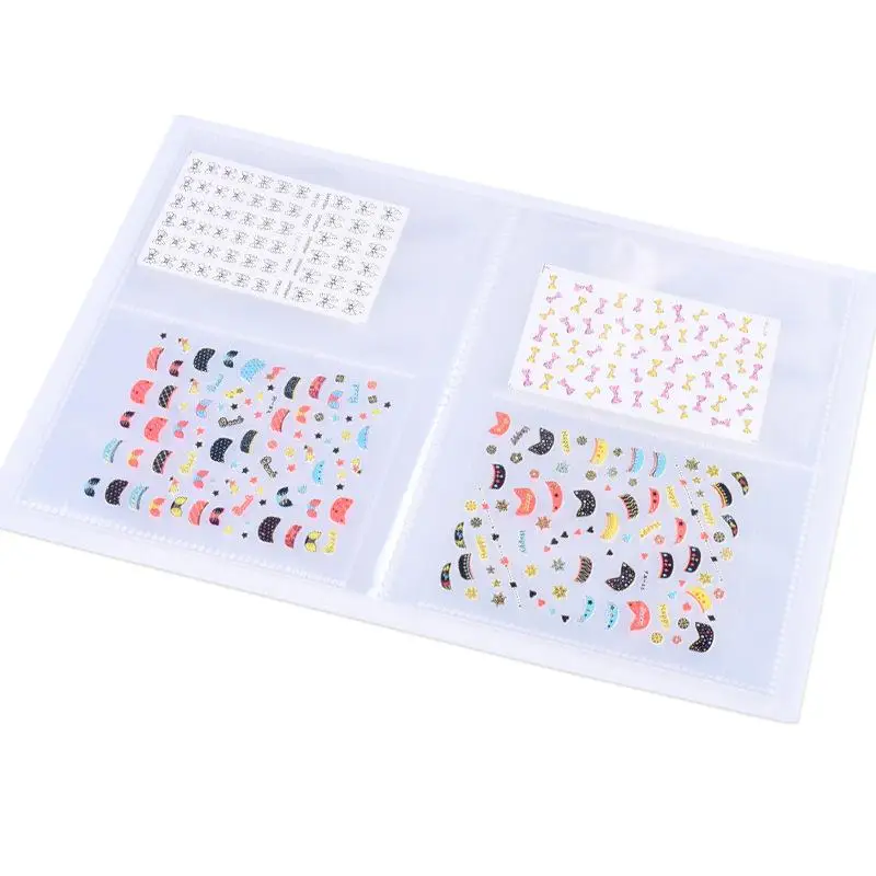 

Manicure Tools 3D Watermark Sticker Storage End Nail Sticker Painting Album Nail Nail Card Pack Tool
