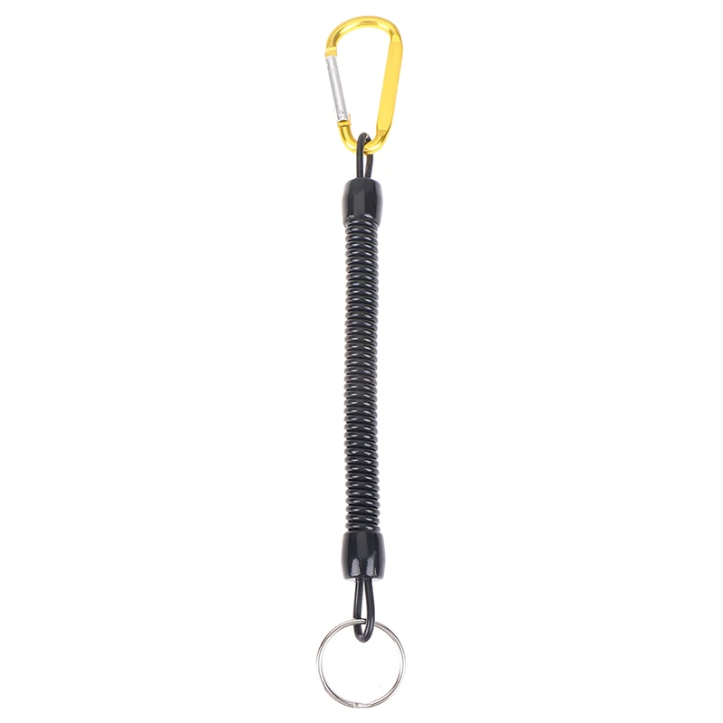 Цвет: желтый 1 шт. рыболовные канаты Lanyards катание на байдарках Кемпинг безопасные ручки для губ приманка для рыбы инструменты рыболовный аксессуар карабин - Цвет: Цвет: желтый