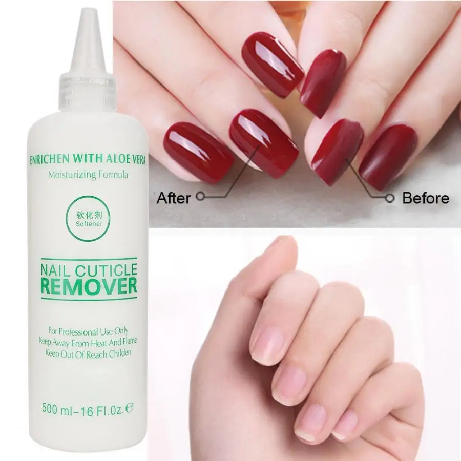 

500ML Manicure Nail Cuticle Softener 1 Bottle Nail Dead Skin Removal Softening Nail Art Tool Cuticle Remover