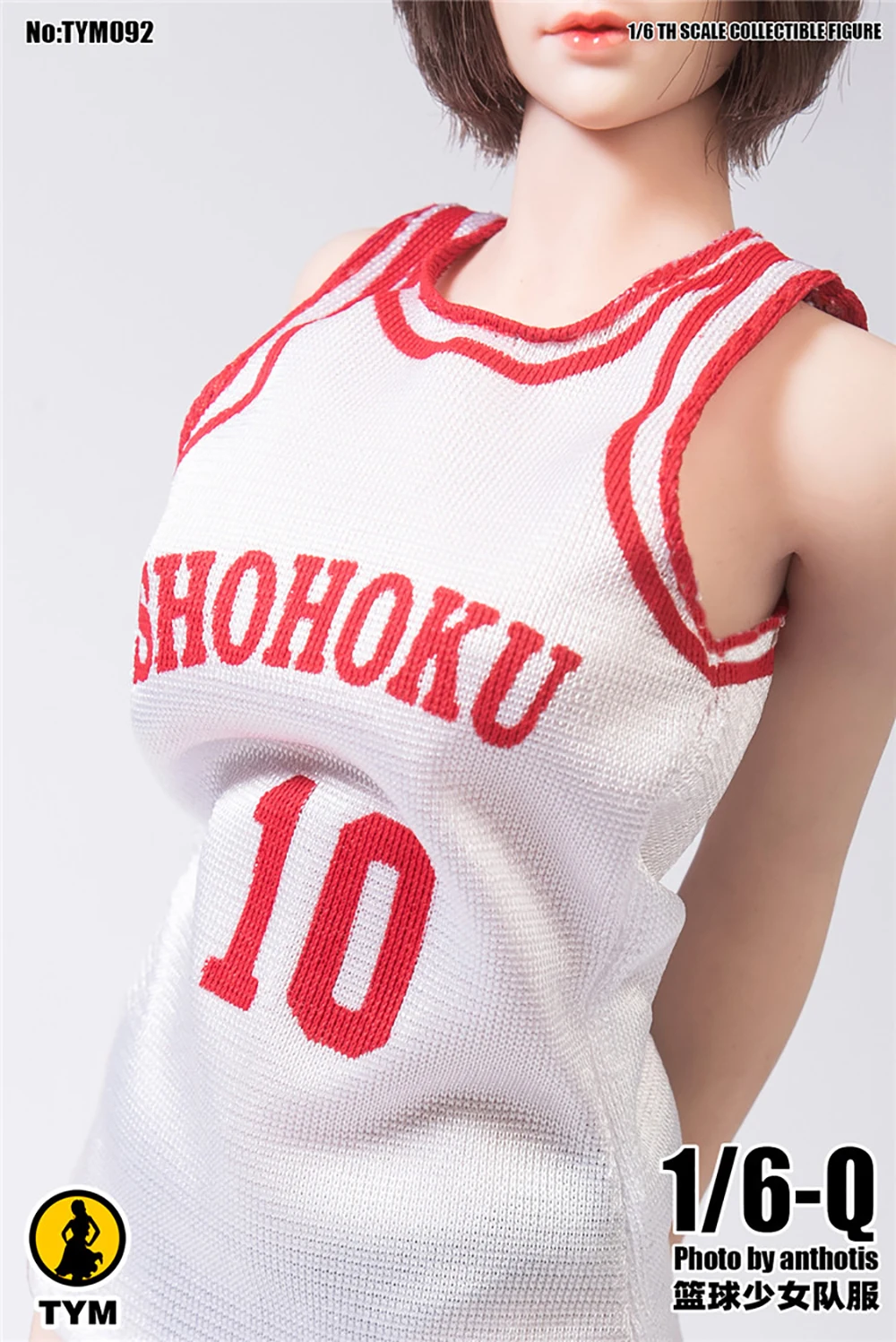 

1:6 Scale Female Basketball vest shorts suit TYM092 Fit 12" TBLeague Body