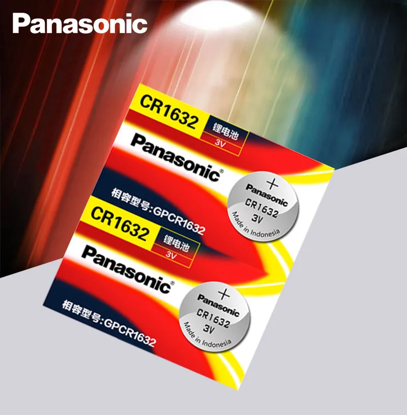 200 шт. Panasonic cr1632 Кнопочная батарея монета 3 в часы пульт дистанционного управления