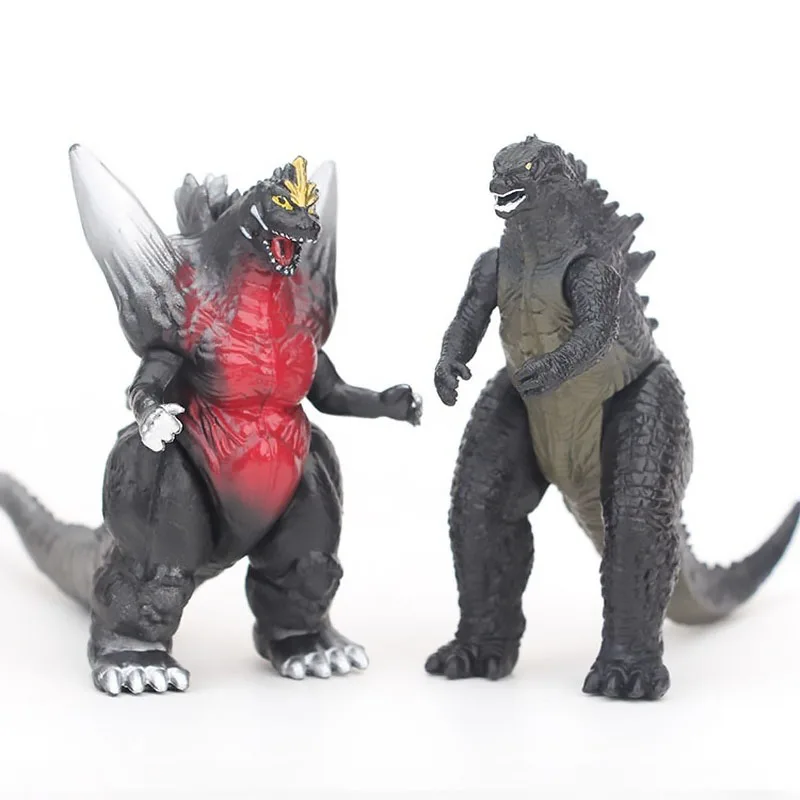 8pcsset 8cm mini new gojira vs king kong monsters red lotus godjia gojirasaurus dinosaurs action figure collect model kids toys free global shipping