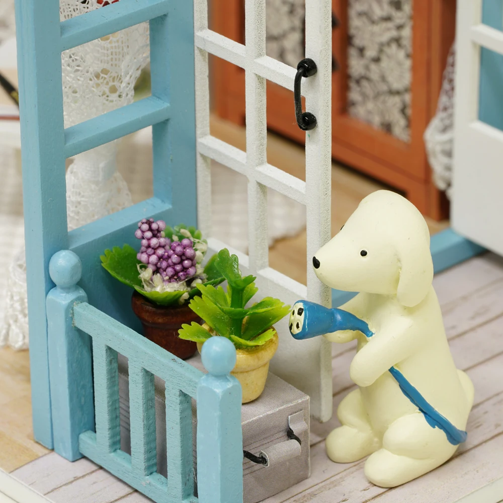 3D DIY деревянный миниатюрный кукольный домик мини дом для комнаты ремесло со