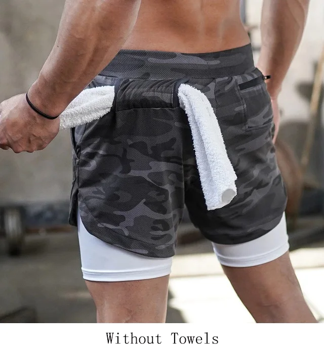 Шорты для бега Heren 2 в 1 Korte Broek Sportscholen фитнеса бодибилдинга Snel Droog Strand шорты Mannelijke