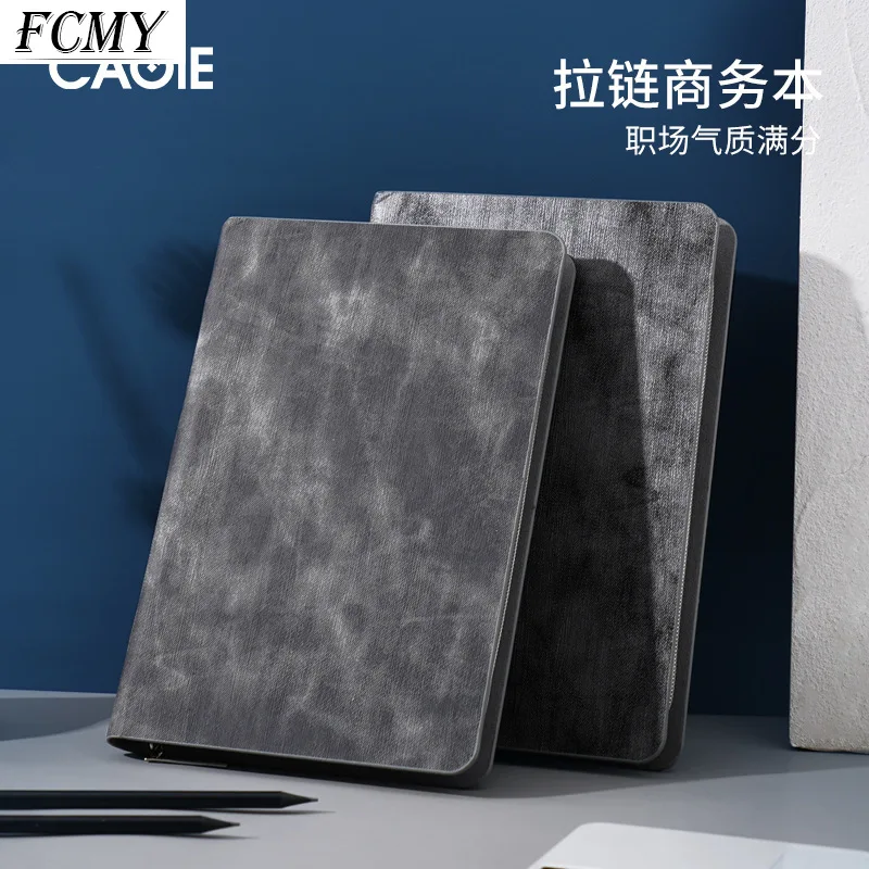 

New Thick A5 Notebook Business Office Work Planner Leather Loose-leaf Notepad School Office Stationery School Supplies Notebook