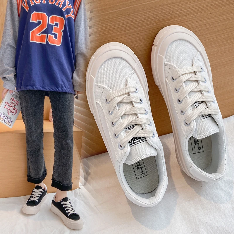 

Spring Fashion Women Canvas Shoes Female Outdoor Sneakers Classic High Quality Platform Ladies Casual Shoes Leisure Footwear