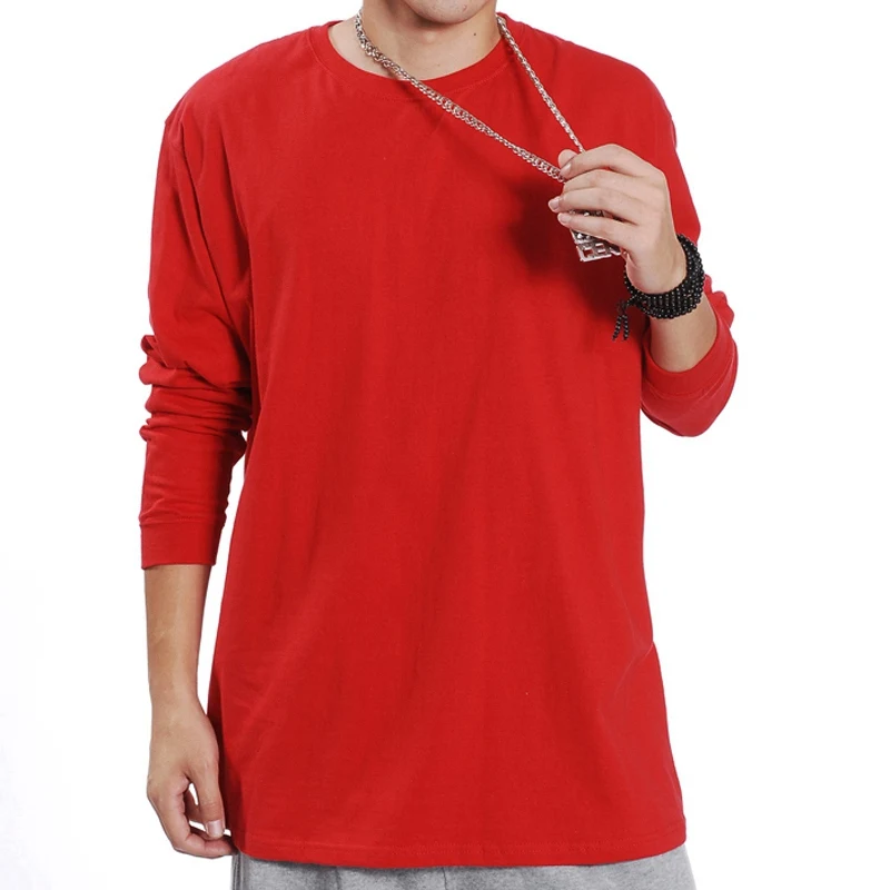 Осенние мужские футболки с длинными рукавами зимние большие размеры 5XL 7XL 8XL