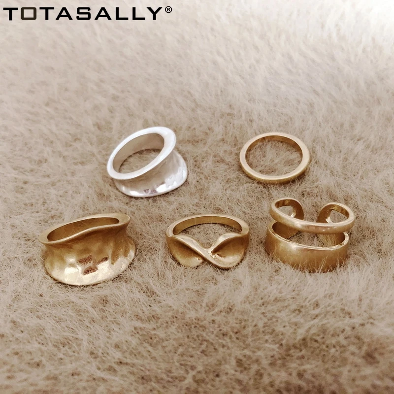 Женское кольцо в винтажном стиле TOTASALLY модное асимметричное на палец ювелирные