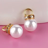 20pcs resin with diamond pearl pendant decorative material ornament accessories handmade pendants clothes