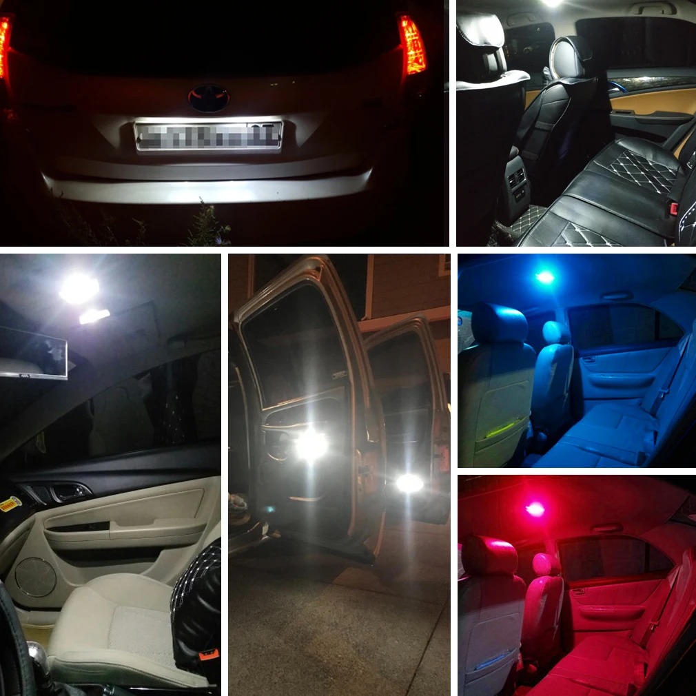 T10 194 W5W 168 светодиодный светильник 501 6SMD 3030 сменный Клин для салона автомобиля