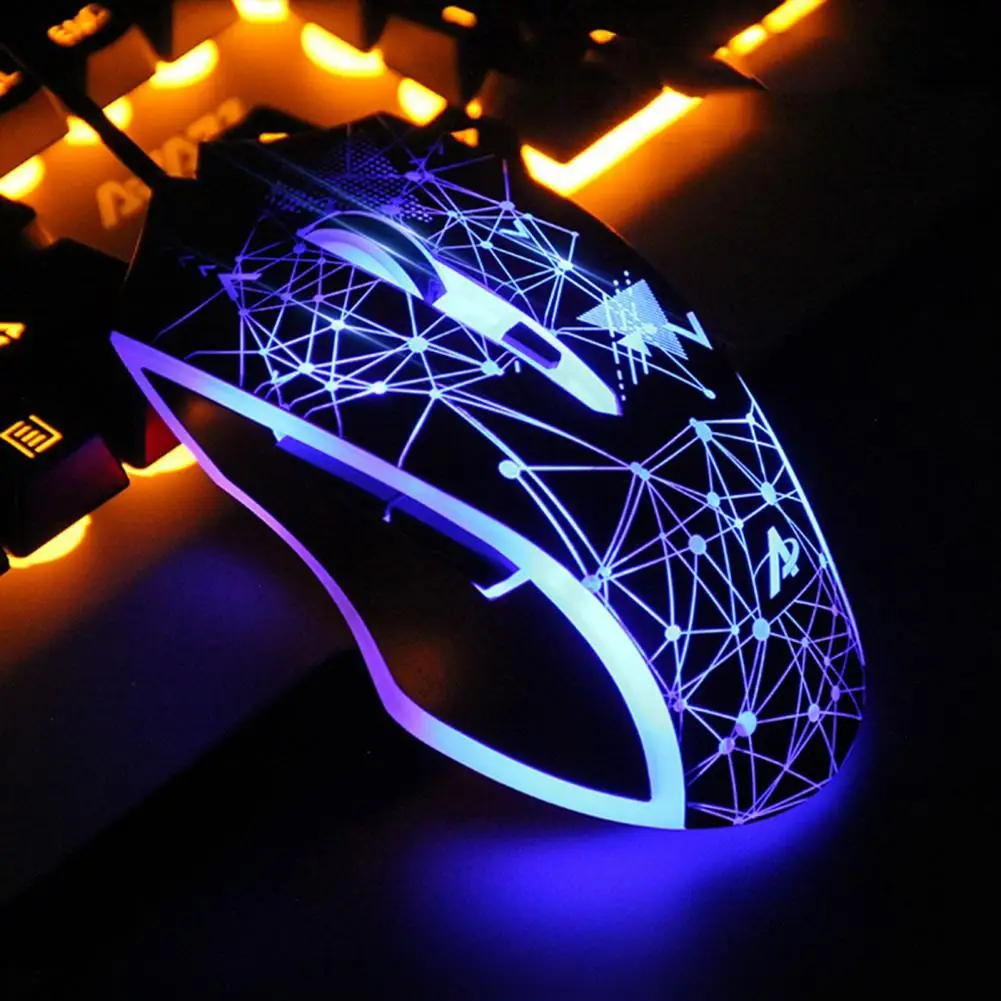 

Portable Practical Cool Backlight 3200DPI Optical Mice Lightweight PC Mouse Widely Compatible Computer Accessories