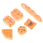 6 шт.компл. 1:12 мини искусственный хлеб хлебобулочные принадлежности для кухни миниатюрные винтажные аксессуары для кукольного домика