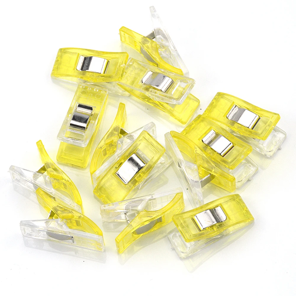 10 шт. чехол для ног Job разноцветные пластиковые зажимы окантовка шитье