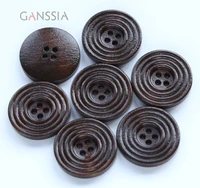 20pcslot size25mm 1 inch dark brown wooden buttons 2 holes wooden button for garment sewing accessories ss 83 3