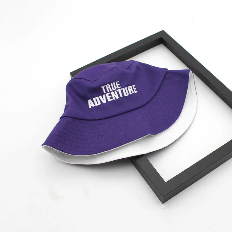 

New wild purple fisherman hat female spring and summer outing sunscreen sun hat outdoor leisure big eaves hat tide