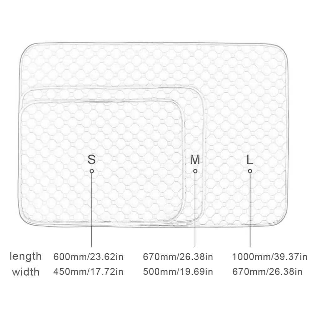 

Washable pet urine pad Reusable Diapers for Dog Absorbency Diaper Sleeping Bed for Small Dog Puppy Absorbent Mat