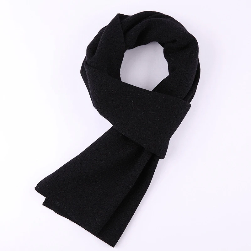 Men's scarf autumn and winter new Korean version 100% pure wool annual meeting red scarf thickened Bib man