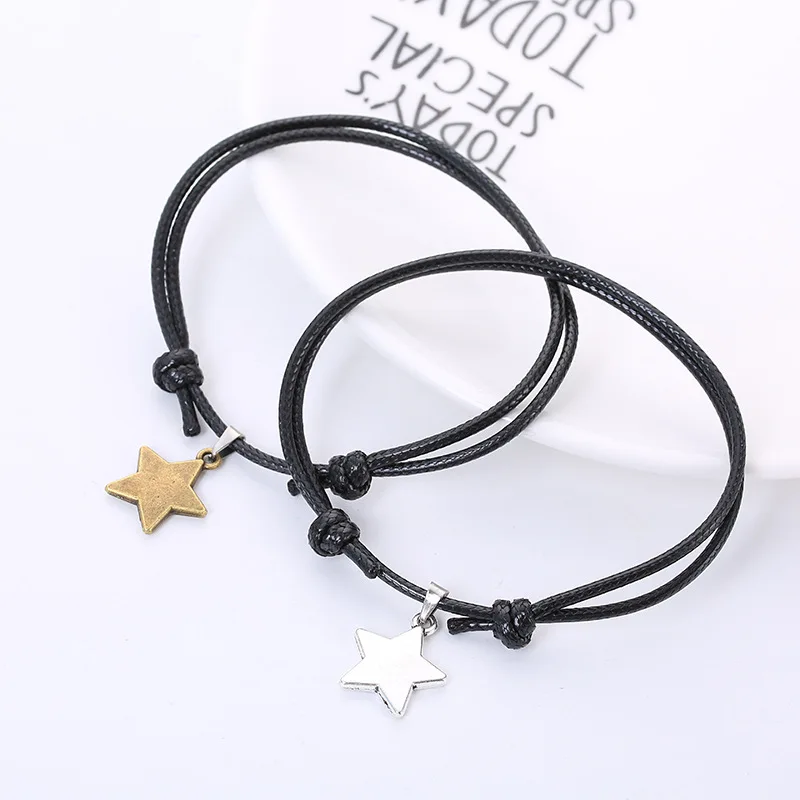 

Couple Anklet Vintage Chain Star Ankle Bracelet Set of 2 Anklet Gift Accessories Fashion Jewelry