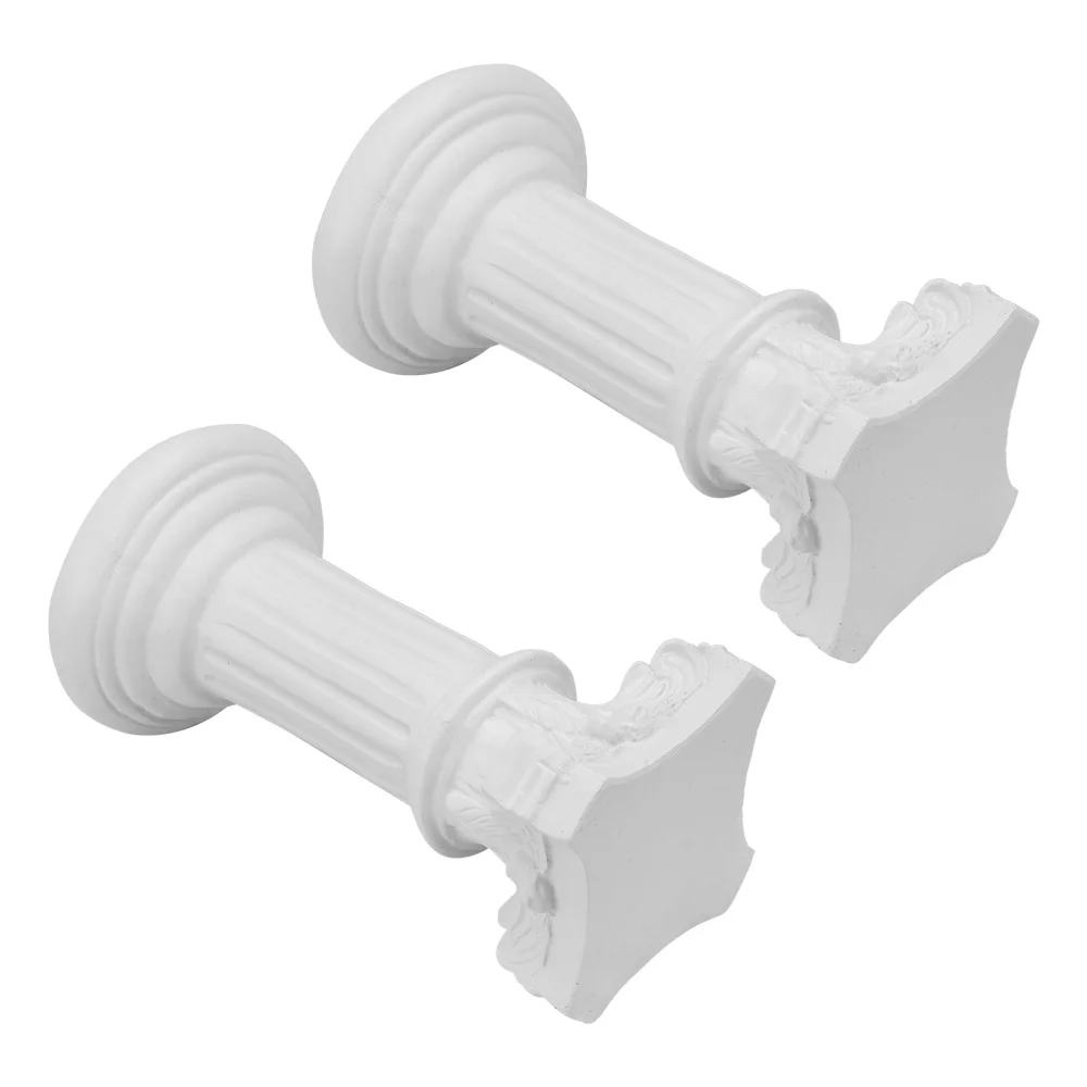 

2Pcs European Style Design Resin Crafts Creative Resin Adornments (White)