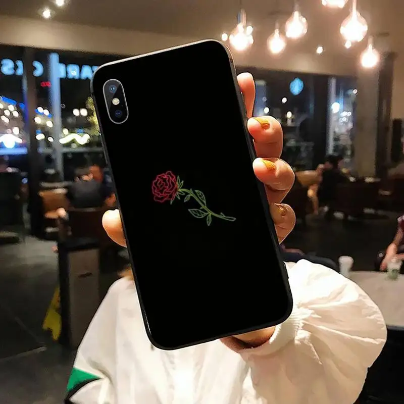 

Skull and red Roses Flower art Phone Case for iPhone 11 12 pro XS MAX 8 7 6 6S Plus X 5S SE 2020 XR