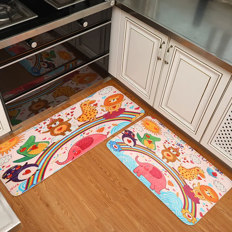 2 шт./компл. кухонные коврики для ванной комнаты Нескользящие Детские Коврики
