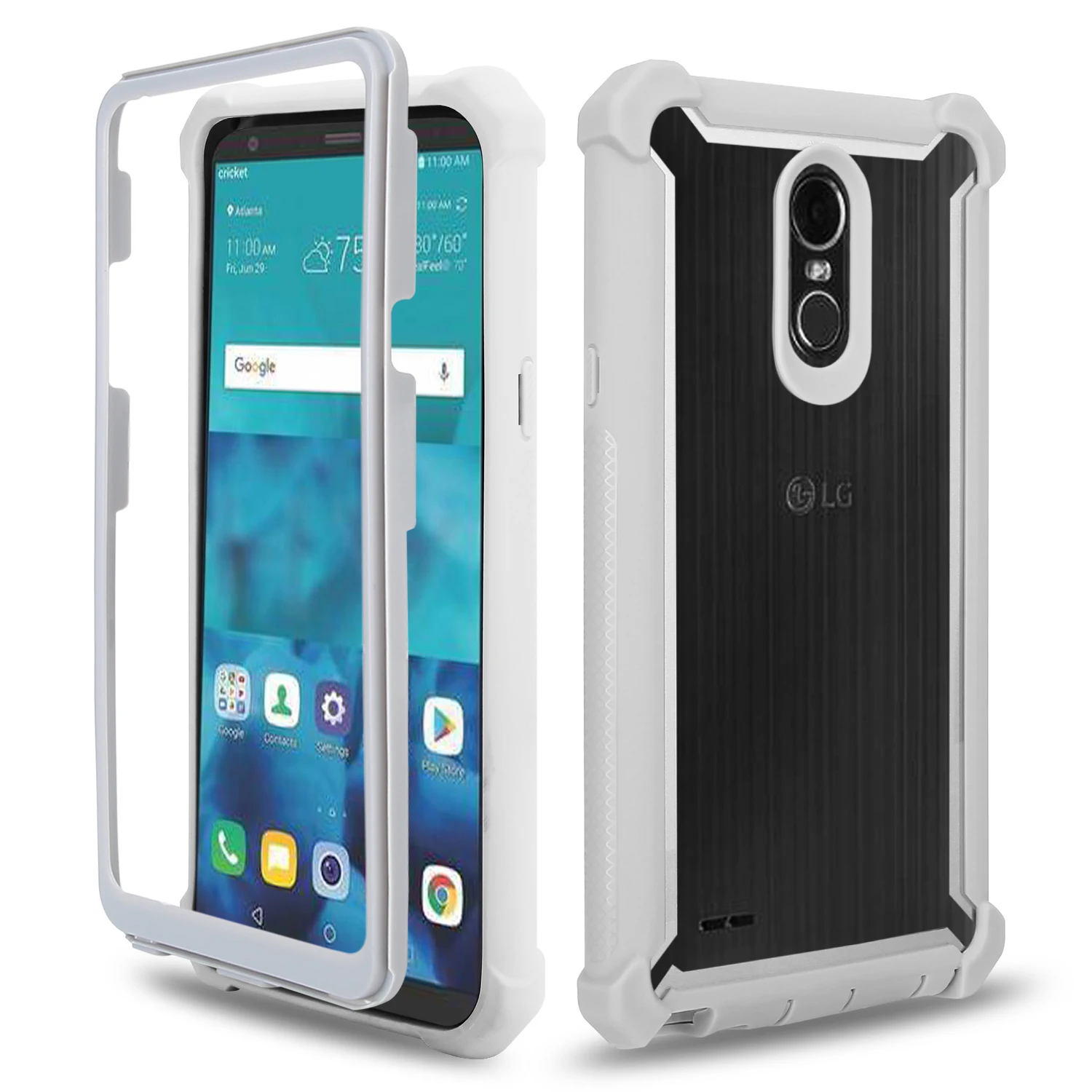 Grey Ультра тонкий, несмотря на экстремальные прочный чехол для LG Stylo 5 4 Plus всего тела защитный ударостойкий, защита от падений ударопрочная крышка для LG Aristo 2 3 - Цвет: Grey
