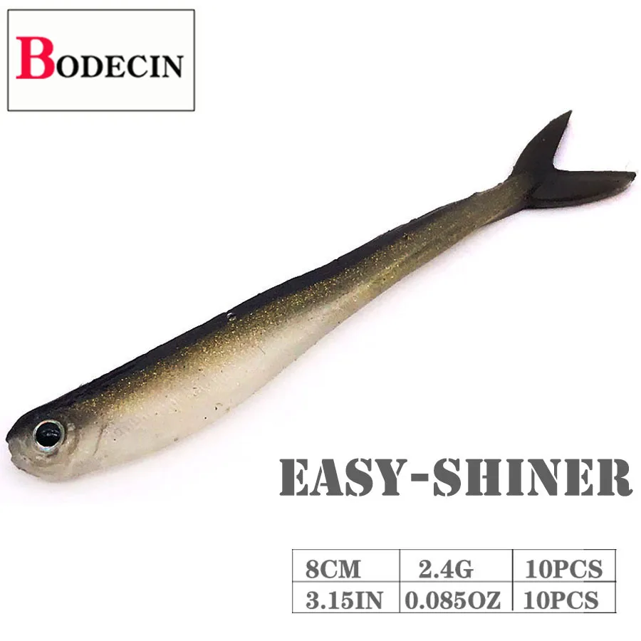 Искусственная Мягкая силиконовая Приманка Minnow воблер Бас блесны на карпа Easy Shiner