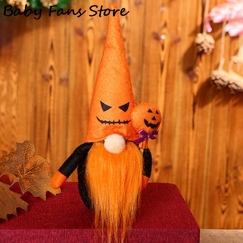 Кукла тыква на Хэллоуин праздничные игрушки с длинной бородой детская
