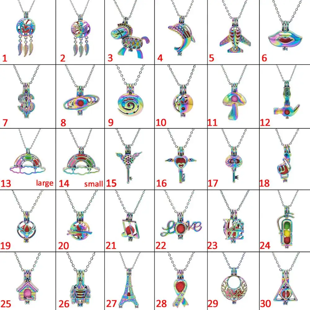 30 шт. несколько стилей Радуга сплетни доллар Ключ Любовь подвеска в форме клеток