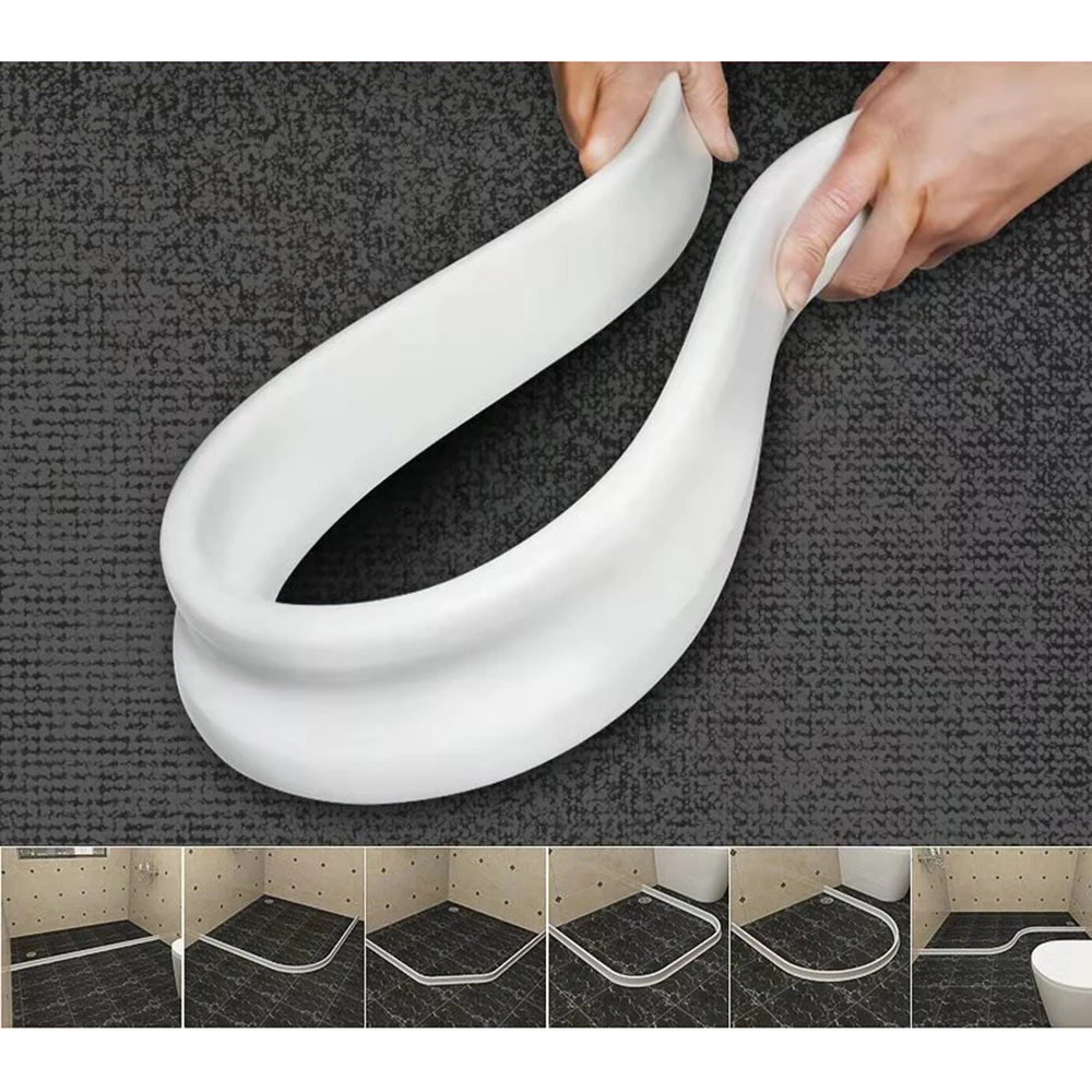 Гибкая силиконовая стоппер для воды ванной комнаты резиновый плотины кремниевое