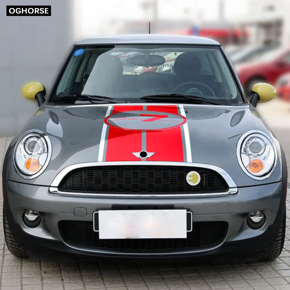 Наклейка на капот автомобиля крышка двигателя багажник Задняя линия виниловая